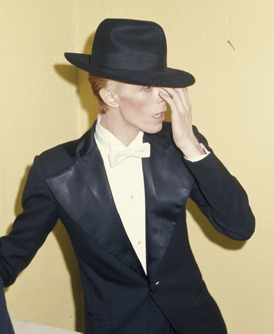 David Bowie at the Grammy awards in 1975