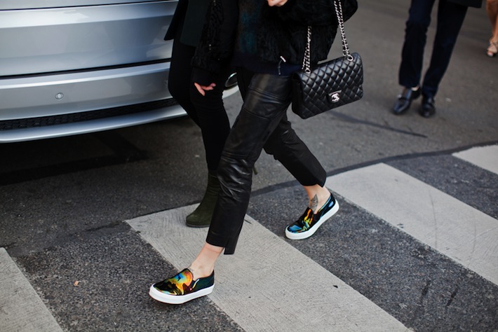 from style caster.com celine slip ons